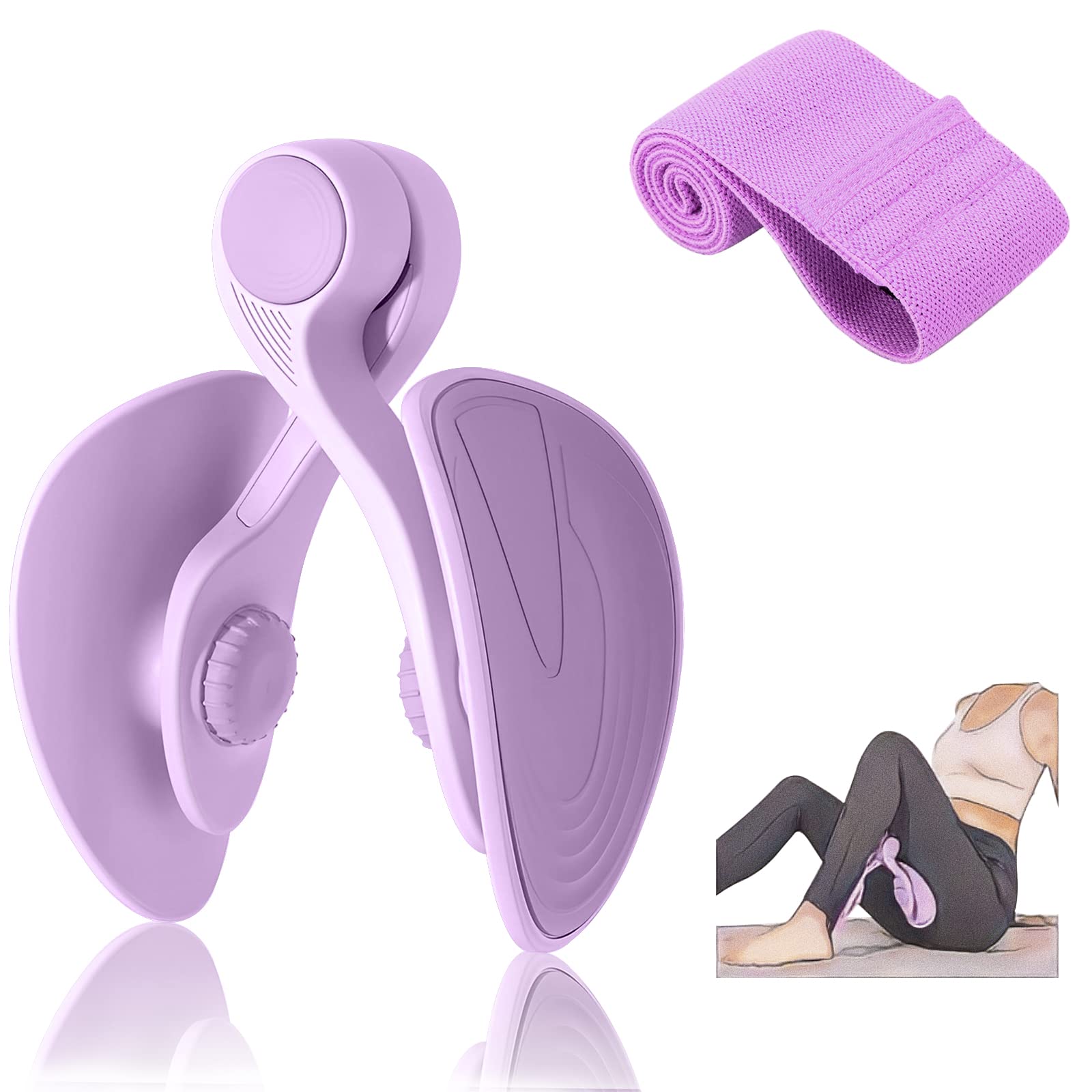Thigh Trainer Kegel Exerciser, Pelvic Floor Trainer, Kegel Trainer for Postpartum Rehabilitation, Trimmer Inner Thigh, Thigh Toner Workout