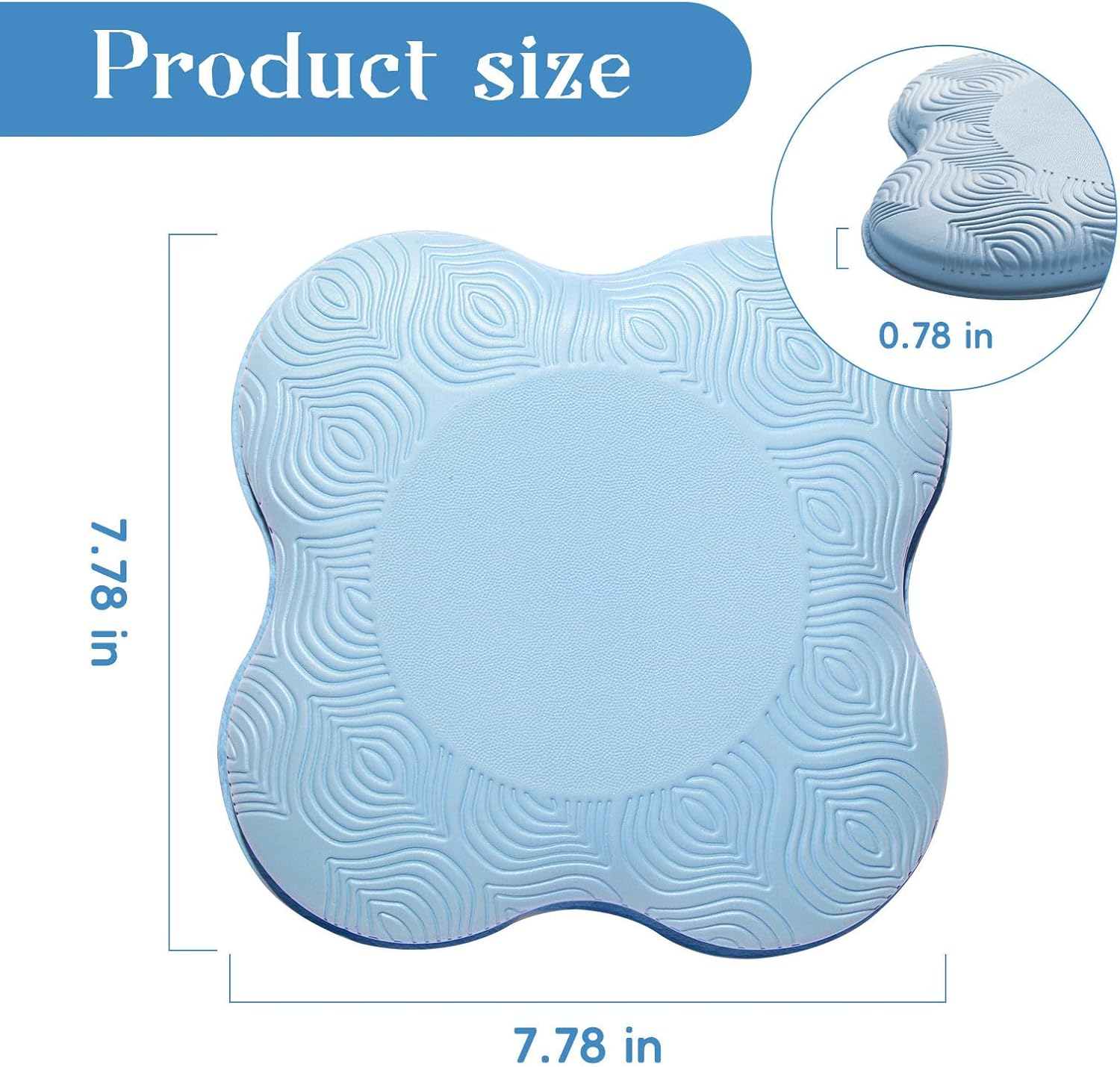 MBKHFLL Yoga Knee Pads (Set of 2) - Yoga Props and Accessories for Women/Men Cushions Knees and Elbows for Fitness, Travel, Meditation, Kneeling, Balance, Floor, Pilates