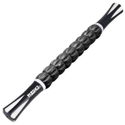 Muscle Roller Massage Roller Stick for Athletes, Help Reducing Muscle Soreness Cramping Tightness Leg Arms Back Calves Muscle Massager（Purple Black- 18 inch）