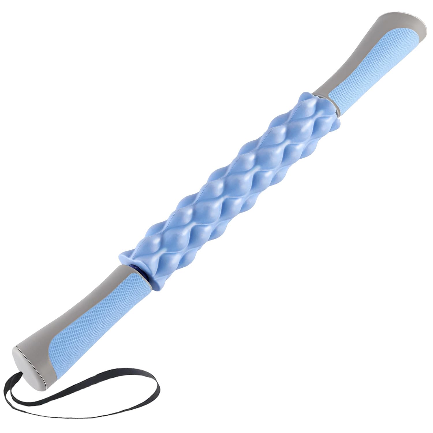 Muscle Roller Massage Roller Stick for Athletes, Help Reducing Muscle Soreness Cramping Tightness Leg Arms Back Calves Muscle Massager（Purple Black- 18 inch）