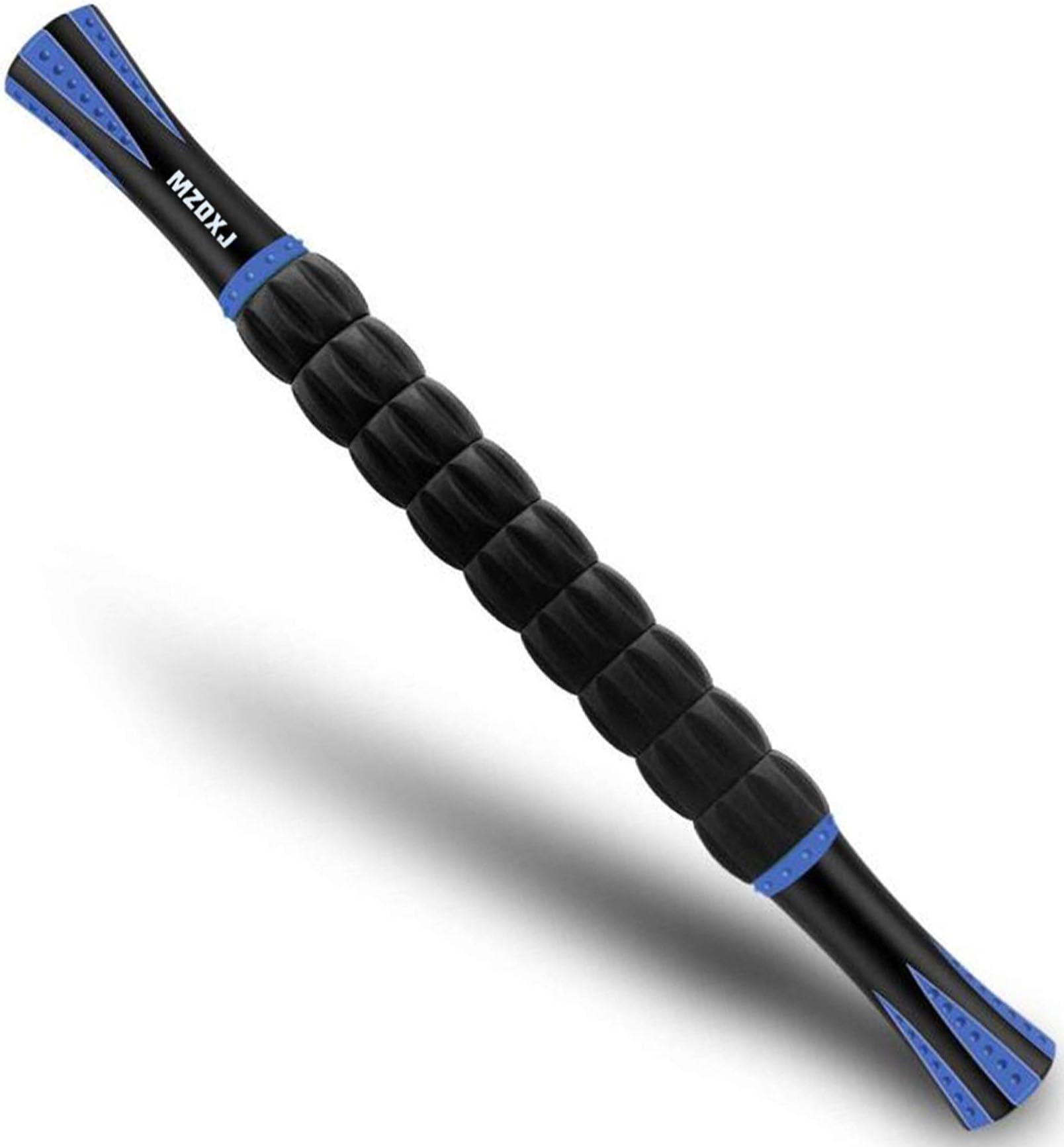 Muscle Roller Massage Roller Stick for Athletes, Help Reducing Muscle Soreness Cramping Tightness Leg Arms Back Calves Muscle Massager（Purple Black- 18 inch）