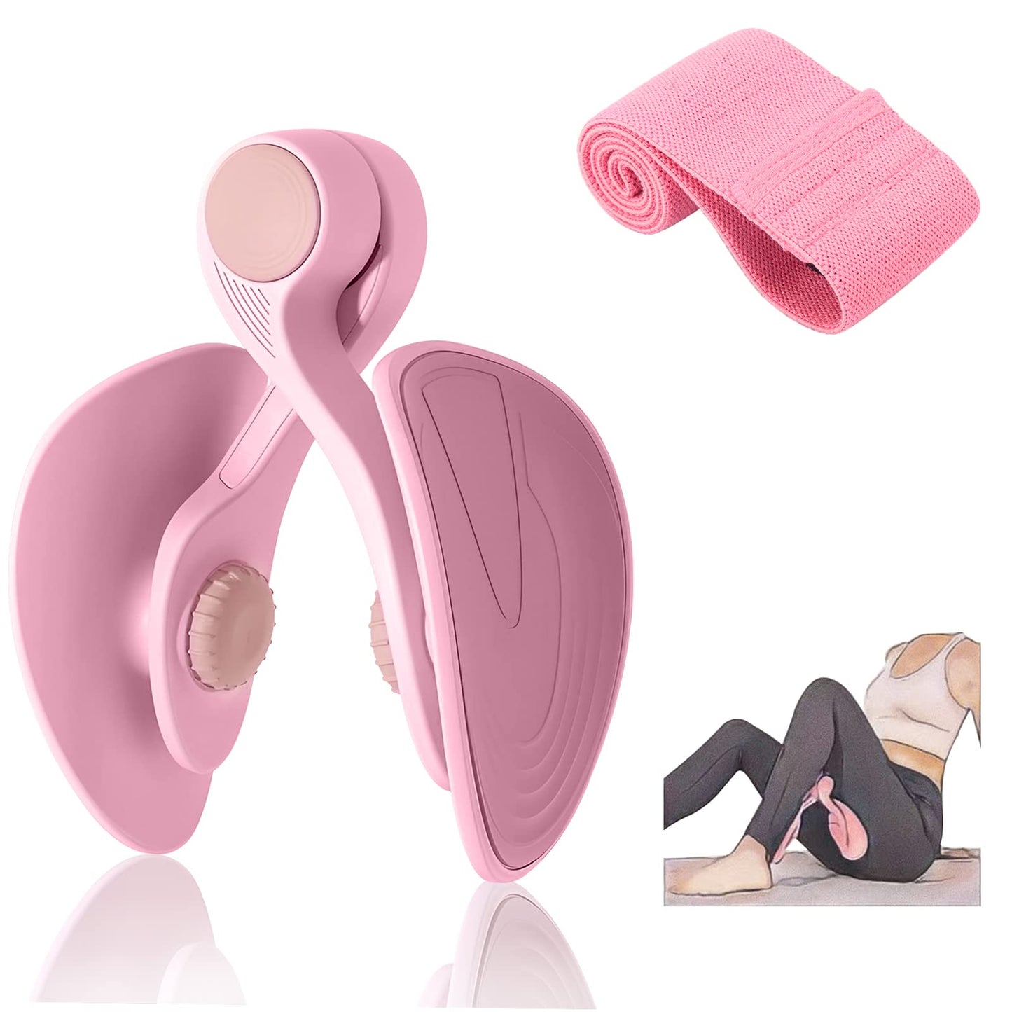 Thigh Trainer Kegel Exerciser, Pelvic Floor Trainer, Kegel Trainer for Postpartum Rehabilitation, Trimmer Inner Thigh, Thigh Toner Workout