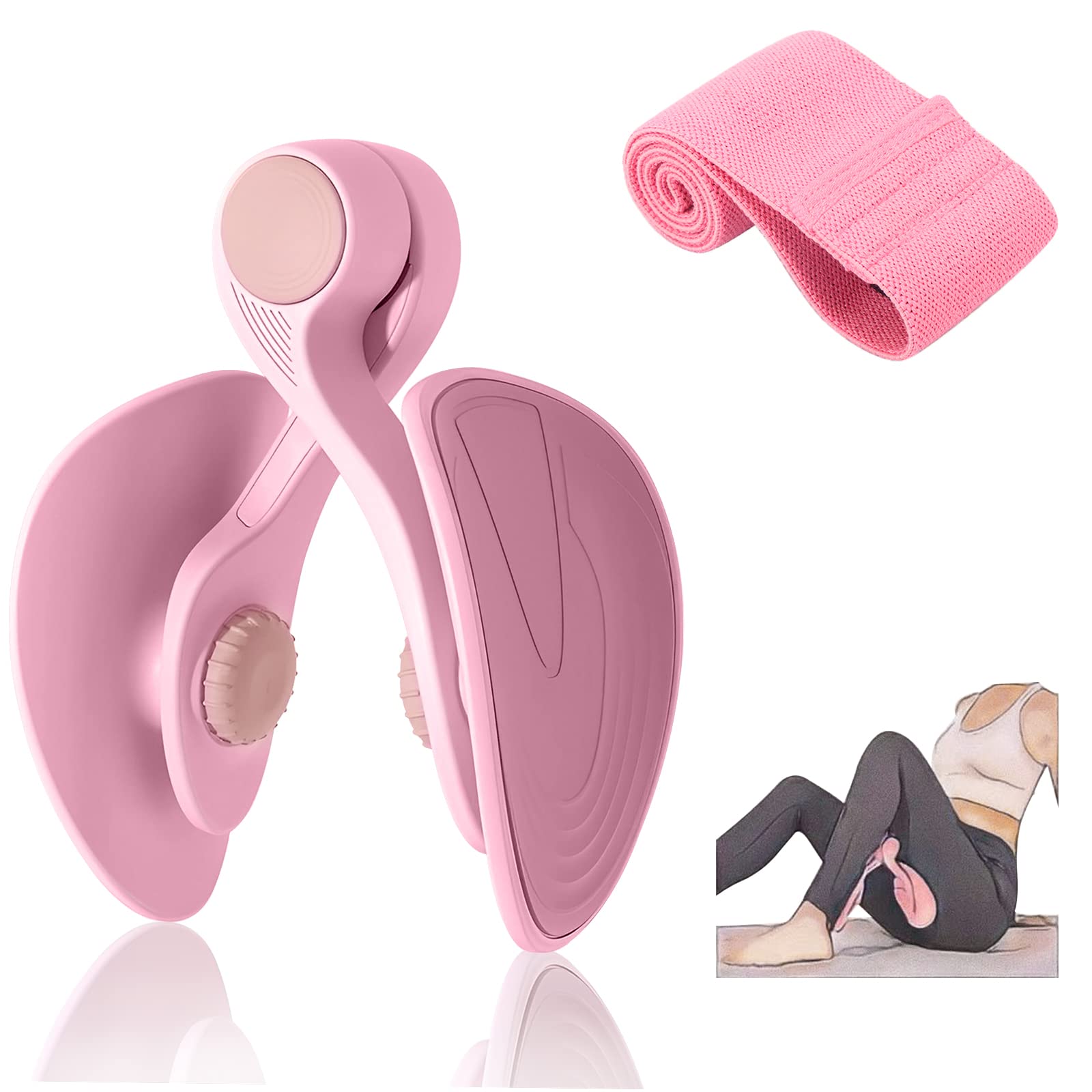 Thigh Trainer Kegel Exerciser, Pelvic Floor Trainer, Kegel Trainer for Postpartum Rehabilitation, Trimmer Inner Thigh, Thigh Toner Workout