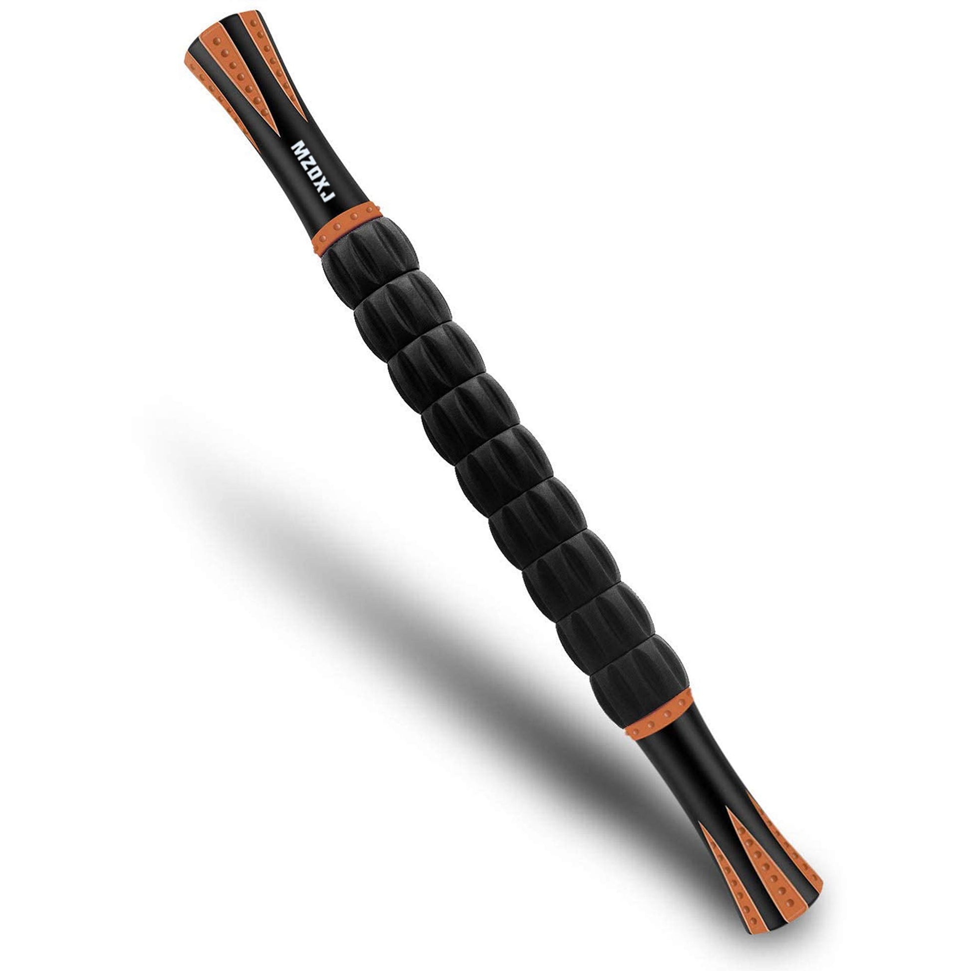 Muscle Roller Massage Roller Stick for Athletes, Help Reducing Muscle Soreness Cramping Tightness Leg Arms Back Calves Muscle Massager（Purple Black- 18 inch）