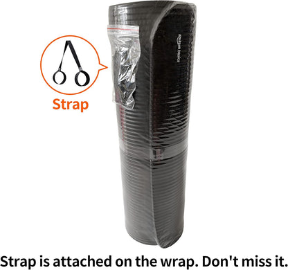Amazon Basics 1/2 Inch Extra Thick Exercise Yoga Mat with Carrying Strap, Cushioned Support, for Fitness and Gym Workouts
