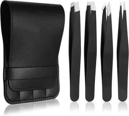 Tweezers Set – Precision Stainless Steel for Eyebrows & Hair Removal