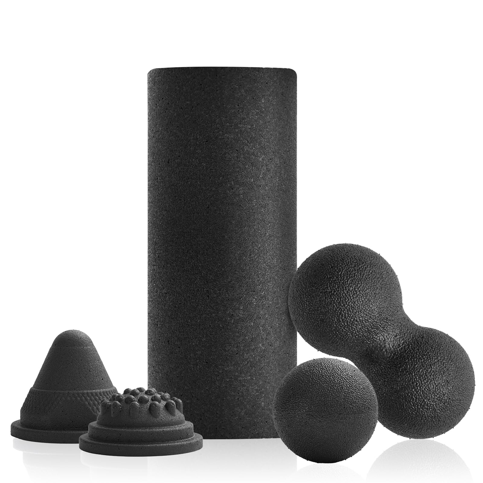 Muscle Roller Massage Roller Stick for Athletes, Help Reducing Muscle Soreness Cramping Tightness Leg Arms Back Calves Muscle Massager（Purple Black- 18 inch）