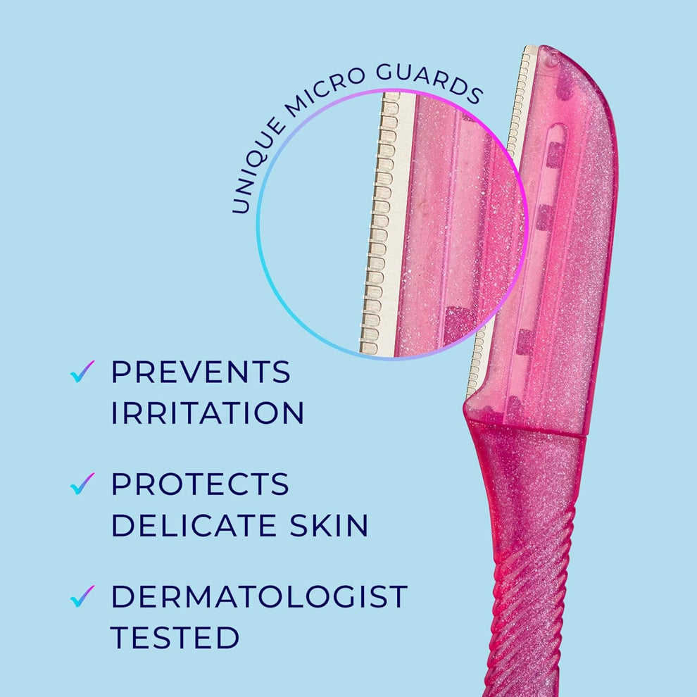 Dermaplaning Razors – 3ct Face Shavers for Women